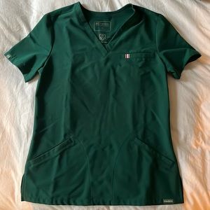 Mediclo Hunter Green XS Women's Scrub Top
